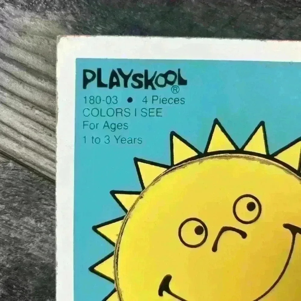 Vintage 1985 Playskool “Colors I See” Wooden Puzzle - Picture 2 of 5